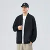 Cardigan Masculino Danbaoni Wei Yi Sarja Primavera e Outono Jaqueta Costurada Gola V Simples Joker Jaqueta Roupa Masculina