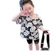 Verano 2026 Nuevo Estilo Niños Bebé Niña Tops Lindo Conejo de Dibujos Animados Camiseta de Cuello Redondo