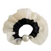 Estilo Japonés y Coreano Grande Elegante Versátil Borde de Encaje de Malla Bol de Perlas Elegante Lujo Ligero Calidad Suave Accesorios para el Cabello Destacados