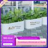 Suporte de Metal Galvanizado para Vasos de Flores, Canteiro Móvel de Metal, Caixa de Flores de Ferro, Calha de Flores, Caixa de Flores Personalizada