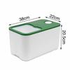 Cubo de Arroz Doméstico 20kg Grado Alimenticio Cubo de Arroz de Cocina con Tapa Almacenamiento a Prueba de Insectos Humedad Grano Sellado Cubo de Almacenamiento de Grano