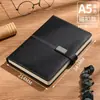 Cuaderno de Oficina de Negocios A5 Cuaderno de Registro de Reuniones para Estudiantes A5 Diario Engrosado Bloc de Notas Simple Venta al por Mayor Piel