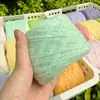 Cachecol/Xale de Lã Mohair Super Macio Gradiente Arco-Íris Fio Misturado à Mão Tricô Suéter de Bebê Aplique de Bebê