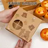 Caja de Empaque para Tartaletas de Huevo de Papel Kraft de 2, 4 y 6 Piezas para Uso Doméstico, Encantadora Caja para Llevar Tartaletas de Huevo Portuguesas, Caja para Entrega de Horneados