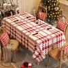 Mantel Navideño Impermeable y a Prueba de Aceite Sin Lavado Mantel Anti-quemaduras Ambiente de Año Nuevo Mantel para Mesa de Centro Mantel Temático Festivo