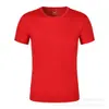 Camiseta de Gola Redonda de Secagem Rápida Camisa Cultural com Logo Estampado Manga Curta Roupas de Atividade Trabalho em Equipe DIY Atacado Camiseta Publicitária Personalizada