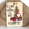 Cartera de Navidad Personalizada Transfronteriza Tarjeta de Regalo de Madera Regalo de Navidad Adorno para Árbol de Navidad Artesanías de Madera Colgante