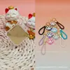 Colgante cuadrado de oro puro 999, amuleto de oro "Paz y Alegría", serie de huellas de gato aterciopeladas, cordón, artículo popular en las transmisiones en vivo de Douyin
