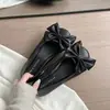 Zapatos Mary Jane Retro Franceses con Moño para Mujer Estilo Nuevo Original Otoño Versátiles Slip-on para Viajar Planos de un Solo Color