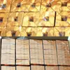 Lingotes de Papel Dourado e Prateado Semi-Acabados no Atacado para o Festival Qingming, Caixa Fechada de Lingotes de Papel Sacrificial com Cantos Arredondados Espessados nas Cores Dourado e Prateado