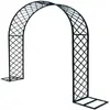 Estilo Europeo Hierro Forjado Arco Soporte para Flores Estante para Plantas Trepadoras Patio Exterior Arco de Flores Frescas Enredadera de Rosas Patio Jardín Soporte para Flores