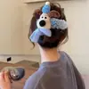 Lindo Pasador para el Cabello de Perro con Cara Grande para Mujer 2024 Nuevo Elegante Pin para la Parte Trasera de la Cabeza Pin Grande de Pato de Peluche Adorno para el Cabello