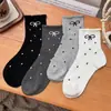 Meias Arrastão de Renda com Bolinhas Laço Outono Inverno Novo Estilo Meias Longas Tendência Estudante Estilo Japonês Celebridade da Internet Meia-Calça Meia Feminina