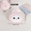 Pingente de Mochila de Coelho Fofo Pelúcia Boneca Atacado Pingente de Chaveiro Chaveiro Casal Pequeno Presente Atacado