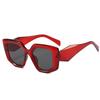 Gafas de sol de montura grande con forma cóncava y polígono irregular, nuevas gafas de sol transfronterizas
