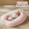 Cojín inclinado anti-vómito para bebé, soporte para acostar para alimentar, tamaño grande cama dentro de una cama, almohada inclinada anti-asfixia y anti-desbordamiento