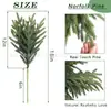 Rama de pino de Norfolk Transfronteriza Artificial Rama Única Árbol de Navidad Exterior Decoración Grande Decoración de Navidad Venta al por Mayor