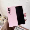 Para Samsung Z Fold4/W23 Funda Protectora Magic Shield para Teléfono Z Fold3/5 Airbag Amigable con la Piel Color Sólido Antideslizante Cubierta Protectora