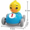 Coche de retroceso con cabeza sacudible de animal para niños, modelado lindo y divertido, juguetes para bebés, regalo de jardín de infantes, juguetes al por mayor