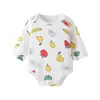 Enterizo para Bebé Transfronterizo Primavera y Otoño de Manga Corta Triángulo para Niños y Niñas, Mono de Algodón para 0-1 Año, Body para Niña
