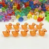 Mini pato de brinquedo moderno que brilha no escuro, decoração de mesa e de carro, ornamento em resina artesanal DIY de animal em miniatura