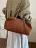 Nova bolsa de ombro estilo retrô casual de grande capacidade da Yaozi, bolsa tote estilo coreano, versátil e simples para o trabalho, bolsa de ombro da moda