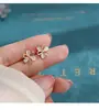 Aretes de Flor de Piedra Ojo de Gato, Clavillos de Pétalos Súper de Hada, Aretes Estilo Verano para Mujer, Temperamento Fresco y Dulce, Incrustados con Diamantes