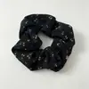 Scrunchies florais coreanos e japoneses, elásticos de cabelo frescos estilo floresta para rabo de cavalo, acessórios de cabelo scrunchie, elásticos de cabelo
