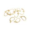 Acessórios para Brincos DIY Banhados a Ouro 14K que Preservam a Cor, Material de Cobre, Brincos Semi-Acabados Simples, Peças para Joias Artesanais