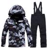 Traje de esqui infantil para meninas, traje de esqui quente e espesso para áreas externas, à prova de vento e repelente de água, recém-chegado