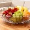 Prato de Frutas Quadrado com Pés em Forma de Pétala para Casa de Luxo Leve, Mesa de Centro Doméstica, Bandeja de Armazenamento de Lanches de Nozes, Prato de Frutas Giratório