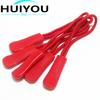 Vestuário plástico zíper corda puxar cabeça zíper puxar saco de corda zíper puxar cauda corda puxar cauda puxar silicone puxar