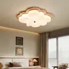 Luminária de Teto Aconchegante Estilo Vintage com Proteção Ocular de Espectro Total para Quarto Principal na Cor Nogueira com Design Floral para Quarto de Crianças e Estudo
