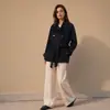 Abrigo de Lana Doble Cara Otoño/Invierno 2026 Talla Petite Abrigo Chaqueta de Lana de Doble Botonadura 100% Cachemir
