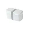 Fiambrera de Plástico Transfronteriza Fiambrera Material de Grado Alimenticio Apta para Microondas Crujiente Compartimento de Doble Capa Fiambrera para Niños