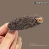 Pinza para el Cabello Exquisita de Gama Alta para Mujer Clip BB Estampado de Leopardo Retro Lindo Clip para Flequillo Lateral Accesorios para el Cabello de Moda con Temperamento