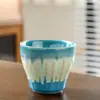 Suministro Exclusivo Transfronterizo de Tazas de Café de Cerámica 200ml, Taza de Agua Naranja Vintage para Llevar, Taza de Té de la Tarde, Taza de Degustación