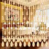 Cortina de Contas de Cristal Divisória para Sala de Estar, Cortina de Porta para Corredor, Divisória de Porta a Porta, Decoração de Entrada de Banheiro, Não Requer Furação