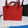Nova Bolsa de Feltro para Vinho, Bolsa Tote Dupla para Garrafas de Vinho, Bolsa de Presente de Feriado, Bolsa de Feltro da Moda, Portátil