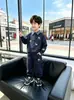Conjunto de Otoño para Niños 2026 Nuevo de Moda Estilo Urbano Conjunto de Dos Piezas de Camisa Polo Infantil para Primavera y Otoño Ropa para Niños Estilo Coreano