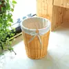 Cesta de lavandería de ratán tejido, cesto para ropa sucia, cesta de almacenamiento de ropa para el hogar, cesta de ratán tejida, cesta de lavandería para restaurante con tapa
