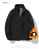 Forro Polar 2025 para Transmisión en Vivo, Chaqueta Popular de Polar para Hombres y Mujeres, Cuello Alto con Forro de Polar Espesado para Otoño
