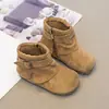 Outono/Inverno 2026 Novas Botas Pufadas Plissadas Meilade Coloridas Estilo Coreano para Crianças Botas Martin Versáteis Retrô para Meninas Fashion