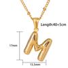 Joyería Transfronteriza Europea y Americana de Acero Inoxidable 26 Letras Colgante de Acero de Titanio Collar Lujo Accesible Nicho Joyería 18K que No se Desvanece