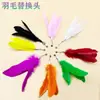 Venta al por mayor del fabricante Varillas de Juguete para Gatos Cabezales de Repuesto, Juguetes para Gatos, Cascabeles de Plumas, Suministros para Mascotas
