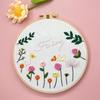 Bolsa de material de bricolaje bordada a mano, ramo de primavera y verano, pintura colgante creativa europea, bordado lu, pintura decorativa tridimensional con flores.
