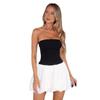 Moda Femenina Transfronteriza Europea y Americana 2025 Nuevo Vestido Strapless de Bloques de Color Falda Plisada Ajustada de Cintura Alta Venta al por Mayor Diseño de Nicho