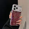 Funda de Teléfono Móvil con Patrón de Concha Adecuada para Apple 17Promax con Soporte Magnético, Funda Protectora Creativa con Pedrería para iPhone16 15