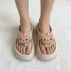 168-5 Novo Modelo Fivela Gatinho 3D Acessórios Destacável Aumento de Altura 5cm Antiderrapante Chinelos de EVA
