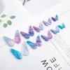 Fantasía Hada Brillo Degradado Azul Morado Colgante Mariposa DIY Hecho a Mano Horquilla Joyería Aretes Accesorios Material